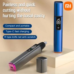 Trimmer 2024 Xiaomi Nouvelle tranche de poils de nez électrique Trimmer rechargeable Typec Fast Charging Portable Raser Hair Clipper Clipper For Nez