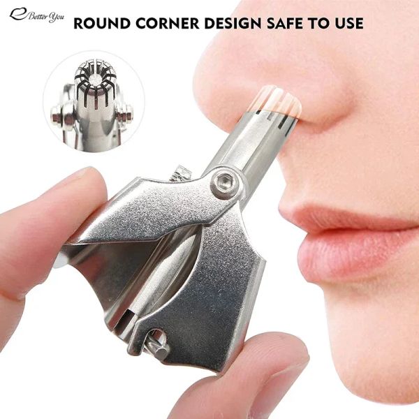 Trimmer Trimmer du nez chaud pour hommes Coupe manuelle manuelle en acier inoxydable pour le nez vibrissa rasoir rasoir lavable Portable Nez Eaute Trimmer