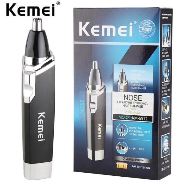 Trimmer Kemei Nez Coiffure Trimmer laine nasale Implémentation de poils de nez Couplé coupé lavé Clipper et cheveux Épilateur Razor Remover Nosehai