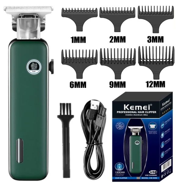 Trimmer Kemei Barber Barber Trimmer TBLADE DRESS RECHAPTÉS ET CHEAUX CLIPPER CLARDING CLOCUTTING HINE KM5098