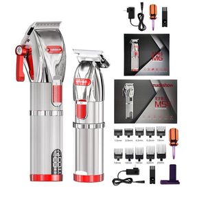 Trimmer Madeshow M5 M6 Tondeuse Professionele Tondeuse voor Mannen, draadloze Haircutting Hine Trimmer Topkwaliteit Kapper Instru