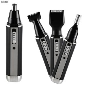 Trimmer Nieuwe 4 in 1 elektrische oor-neushaartrimmer Tondeuse Oplaadbare baardtrimmer Professionele mannen Dames Neushaar Wenkbrauwtrimmer