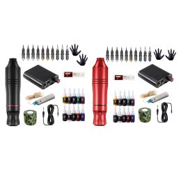 Kit de Hine de tatouage de cartouche professionnelle de tondeuse avec des aiguilles de cartouche de pansement Kit de Hine de tatouage rotatif de qualité supérieure pour les tatoueurs