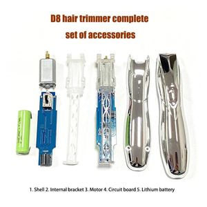 Trimmer Professional Hair Gravure Clippers Diy Tool 7200rpm Motor Batterij Kas Knipper D8 Haartrimmer Volledige set accessoires