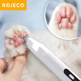 Trimmer Rojeco Dog Hair Trimmer Professional Pet Foot Hair Trimmer Dog verzorging Clippers for Dogs Haircut Hair Cutting Electric Shaver