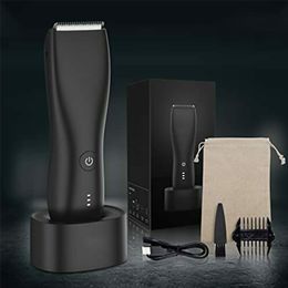 Tondeuse électrique USB pour hommes, tondeuse à poils pubiens, toilettage du corps, Rechargeable, rasoir d'hygiène ultime pour hommes