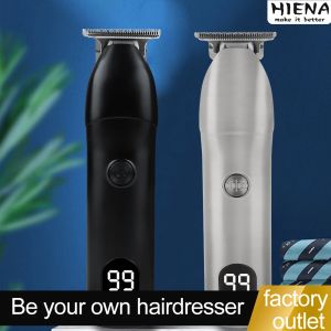 Trimmers 2022 Hot Sale Nieuwe professionele draadloze LCD Hair Trimmer Beard Hair Clipper Barber Shop Oplaadbare haarsnijmachine USB