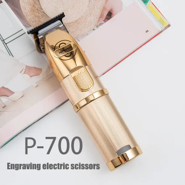 Trimmers 2022 Pops Pop Barbers P700 P700 Cabellas eléctricas Caballeros de cabello dorado