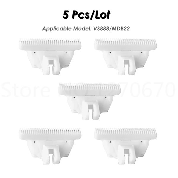 Trimmers 5pcs / lot Pet Clipper Ceramic Blade Tool Bit Remplacement Pièces Cutter Head For AOBO VS888 MDB22 Couteau de rechange Couteau de rechange 30 dents