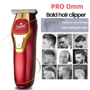 Trimmers Chaoer Coupe de cheveux professionnel puissant Men 0 mm T Blade Clipper Clipper Rechargeable Barber Haircut Shaver Beard Trimmer