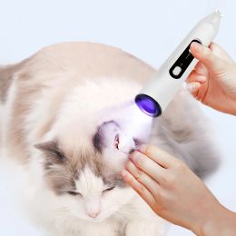 Trimmers Dog Clippers 3in1 Draadloze huisdier Trimmer LED LICHT CLIPPER PAW PAW Fur Cutter Machine Cat Puppy Stille verzorging UV Moss Light