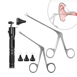 Trimmers Trippeur d'oreille Chick Endoscope Earge d'oreille Remover Hartman Micro Alligator Crocodile Vétérinaire Porce Earcrette Nez Niez Clip