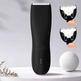 Trimmers Electric Body Groomer Pubic Hair Trimm for Men Balls Shaver Clipper Male Sensitive Piétières Razor Sex Place Face Coupure