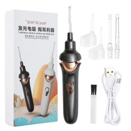 Trimmers Electric Luminal Visual Eart Electric Vas Nettoyer auriculteur REPLISSEUR OEUEUR sans fil d'oreille de cire d'oreille outil d'oreille Pick Inhale Ear Nettoyage