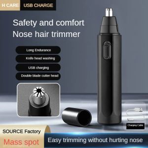 Trimmers Trimmer du nez électrique pour hommes USB Trim de l'oreille rechargeable USB pour hommes Femmes Mini Rasoir de cheveux de nez portable Sépandre en toute sécurité Clean