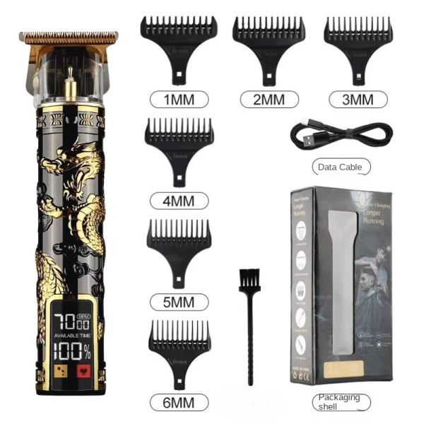 Trimmers Hair and Shave Barbers Kit de toilettage Coiffer Hair Clipper pour hommes, barbe à barbe Coupe de coupe électrique rechargeable, TRIMMERS DE LAME T