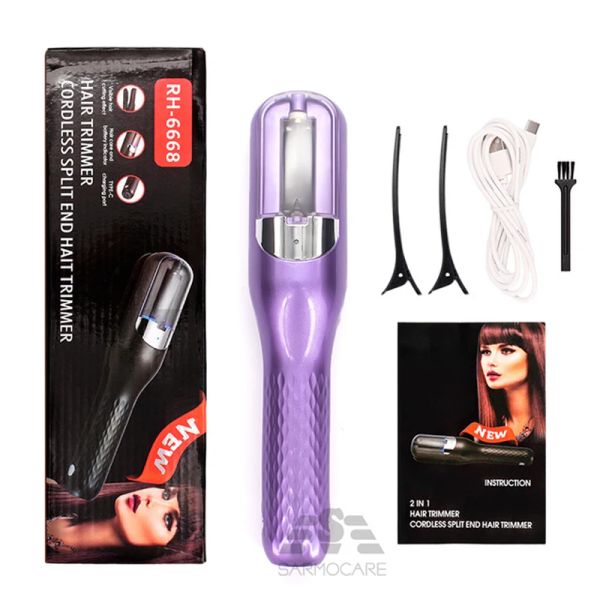 Trimmers Máquina de corte de cabello Capas abiertas inalámbricas Cortero Divirado de cabello Recortador Typec Cargo Automático Remover Cabello Daminado Cabello