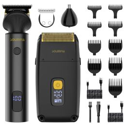 Trimmers Hatteker Profession Hair Clipper Set Electric Shaver for Men Body Bald Trimter Cutter USB Charge Fast Charging Hair Cutting 2 Machine