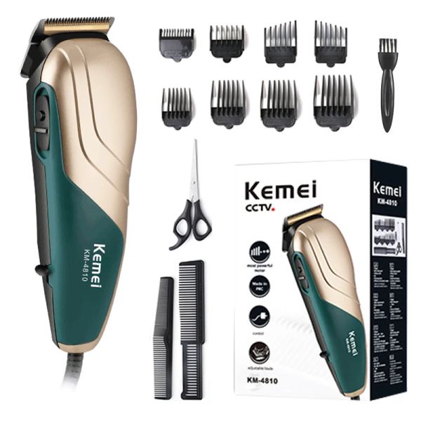 Trimmers Home Professional Cerded 220240V Hair Clipper Blade Claign Aile Electric Hair Trimcut With 8 Fixtment Combs