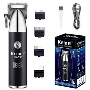 Trimmers Kemei Hairless Coiper Clipper Electric Professional Réglable Hair Trimmer Beard for Men Haircut Machine