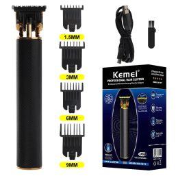 Trimmers Kemei Coiffure électrique Clipper Machine de coupe à barbe Rasage de la tranche de barbe Razor rechargeable pour les hommes Salon de coiffure dédié