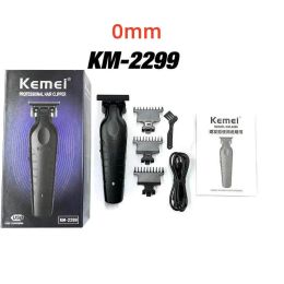 Trimmers Kemei KM2299 Heren Cordeloze Hair Clipper USB Oplaadbare elektrische haar Clipper Zero Gap Trimmer Electric Hair Cutting Machine