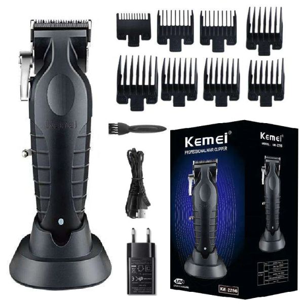 Trimmers Kemei Men's Professional Hair Clipper Barber Electric Barber Hair Triming Adjustablelesslesless Hair Cutter Machine RECHARGable