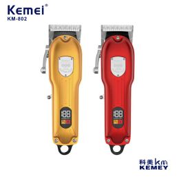 Trimmers Kemei Professional Hair Trimmer Machine for Men Electric Hair Clipper High Power Rechargeable Hair Cuting Machine KM802