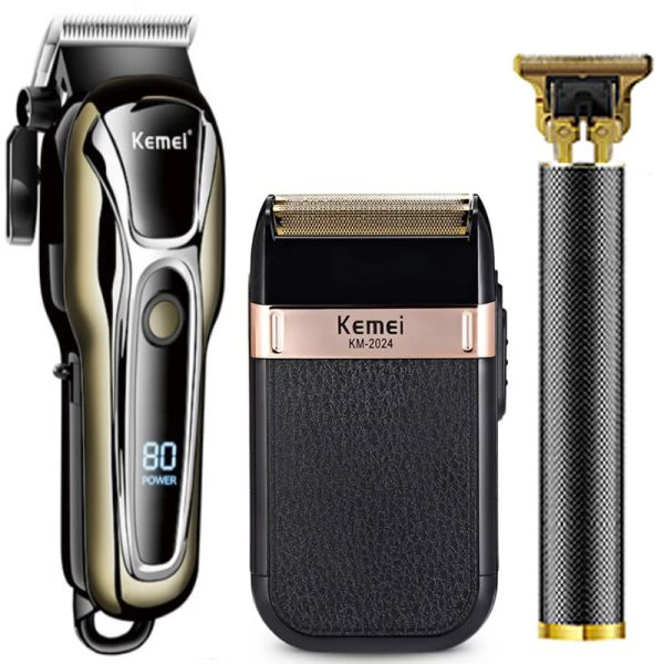 Trimmers Kemei T9 Clipper Electric Hair Crimmer For Men Shaver Professional Máquina de corte para hombres Barber Wirber Shave Shazor Hairdress