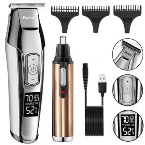 Trimmers KM5027 Hair Clipper Mens Barbe Trimmer Professional sans cordon Recharteable Hair Cutter Kit Barber Shop Strong Power Iproofroof
