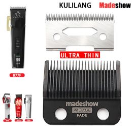Trimmers Madeshow Kulilang M5(F) M10 R66 R77F Wedge Fade Blades Hair Clipper Ultra Thin Blade Trimmer Replacement Original Cutter Head