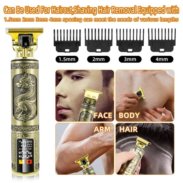 Trimmers NOUVEAU Machine de coupe de cheveux électriques Rechargeable Nouveaux cheveux Clipper Mens Shaver Trimmer pour hommes Barber Barber Professional Beard Trimmer