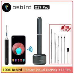 Trimmers Oringal Bebird X17 Pro Visual Earrstick Otoscop Endoscope haute précision Mini Camera Ear Repoval Repoval Nettoyer Magnetic Charge Base