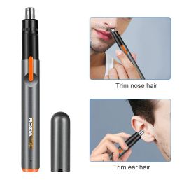 Trimmers Professioneel elektrisch oor en neushaar trimmer draagbare roterende usb oplaadhaartrimmer wenkbrauw trimmer oplaadbare clipper