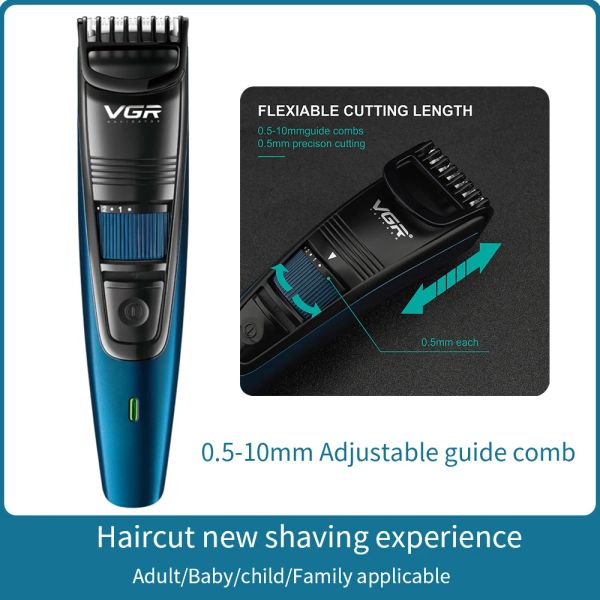 Trimmers Trimers de cheveux professionnels pour hommes Trimer à barbe Hair à cheveux ajusté Clipper Elecl Razor Hair coup de coupe Haircut Elecl