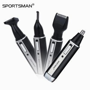 Trimmers Sportsman 4 en 1 Oreille Nez Trimmer des cheveux rechargeables Clipper rasoir électrique Courbe de barbe pour la barbe pour les hommes Coineurs de cheveux