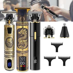 Trimmers T9 Hair Clipper Coiffre électrique Trimmer Rasoir sans fil 0 mm hommes Barber Hair Coute Hine Chargement T Hine Beard Coupue