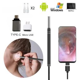 Trimmers Otoscope d'oreille de téléphone USB pour Android Harmonyos Megapixels Eart Inspection Camera 3in1 Endoscope numérique Earge-Wax Cleaner Tool