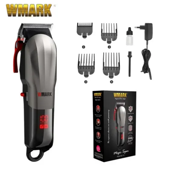 Trimmers WMark NG115 Nouvelles arrivés Trim de cheveux de cordon de cordon de cordon de cordon de cordon de cordon avec coupe-cheveux de batterie à LED Cutter