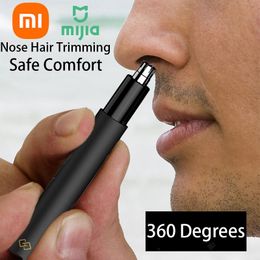 Tondeuses Xiaomi Mijia nez cheveux ciseaux acier inoxydable tête ronde nez et oreilles poils tondeuse nez cheveux tondeuse nez coupe cheveux