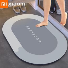Trimmers Xiaomi Youpin Bath Mat Super absorbant non absorbant Salle de bain Tapis de salle de bain Séchage rapide tapis de douche tapis de porte