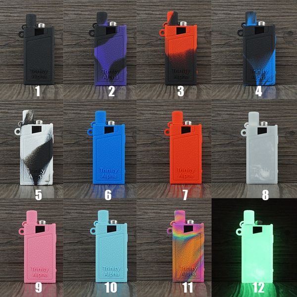 Fundas de silicona Trinity Alpha, funda de piel de silicona, funda protectora de goma a prueba de polvo para Trinity Alpha Kit Pods Box Mod