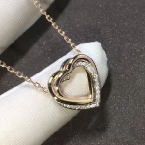 collier trinité pour les femmes designer diamant 925 argent T0P qualité la plus haute qualité de compteur Longueur de la chaîne 19 pouces bijoux réglables cadeaux premium 006