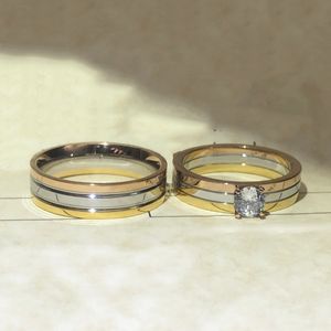 trinity ring bedels voor vrouw ontwerper Maat 678 voor man Paar T0P kwaliteit Verguld 18K officiële reproducties merkontwerper jubileumcadeau met doos 005