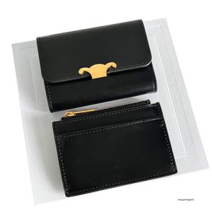 triomphes portefeuille trifold en cuir noir zéro designers portefeuille classique sac de carte de crédit new Lisa porte-portefeuille de portefeuille de même style sac à main