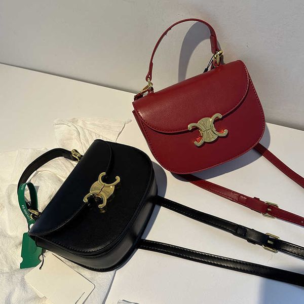 Triomphes mujer bolso bolso de diseñador crossbody bolsos izquierda cuñada silla de montar arco de triunfo mujer mini boda roja un hombro llevando