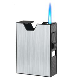 Triple Jet Blue Flame Butane zonder gasfakkel lichtere leverancier met aangepaste aanstekers Sigaretten Stijlvol