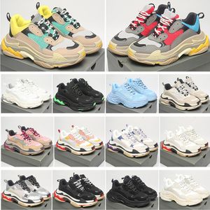 Triple S 2023 Chaussures de mode pour hommes Triple S 3.0 hommes femmes haute qualité 3s baskets noir tout blanc rouge rose jaune gris formateurs décontracté papa chaussure sneaker 36-45 en gros