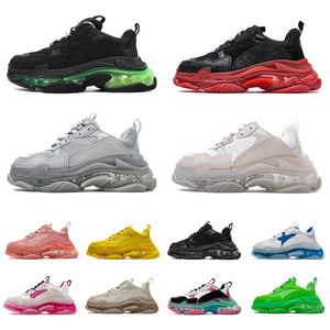 Balenciaga triple s    Plateforme Hommes Femmes Casual Chaussures Cuisine Neon Vert Rouge Noir Blanc Beige Bordeaux Pink Balance Balance Semelle Clear Semelles de luxe