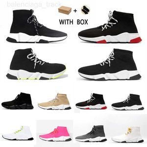 Triple S Speed ​​Lace-Up 2.0 Trainer Men Damesschoenen Sneakers Trainers Beige ClearSole Mens Fashion Tennis Shoe Jogging Walking